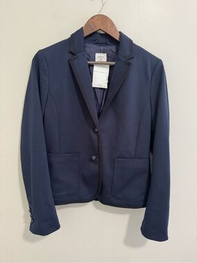 GAP NWT The Academy Blazer In Navy with Black Trim